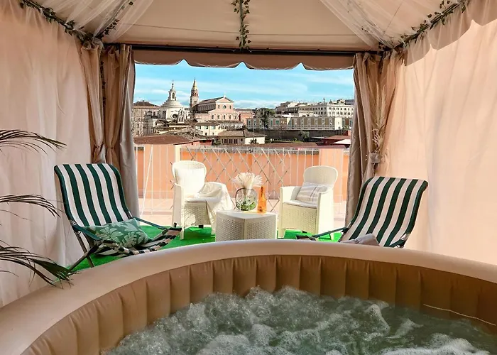 Colosseum House - Private Rooftop, Jacuzzi Hot Tub & View Roma